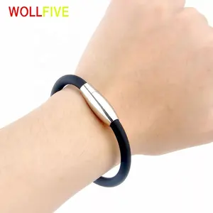 Silicone Negative Ionic Wristband Stylish Therapy Balance Bracelet For Men And Women