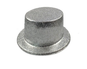Chapeaux <span class=keywords><strong>de</strong></span> <span class=keywords><strong>fête</strong></span> bon marché à la mode <span class=keywords><strong>Chapeau</strong></span> haut <span class=keywords><strong>de</strong></span> forme plat en plastique pvc pailleté pour enfants et adultes - Product Image 5