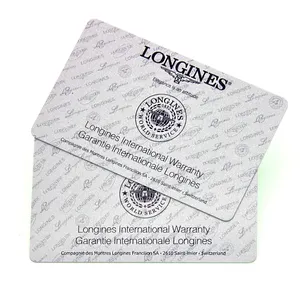 Custom Printing Plastic Warranty Cards with signature panel