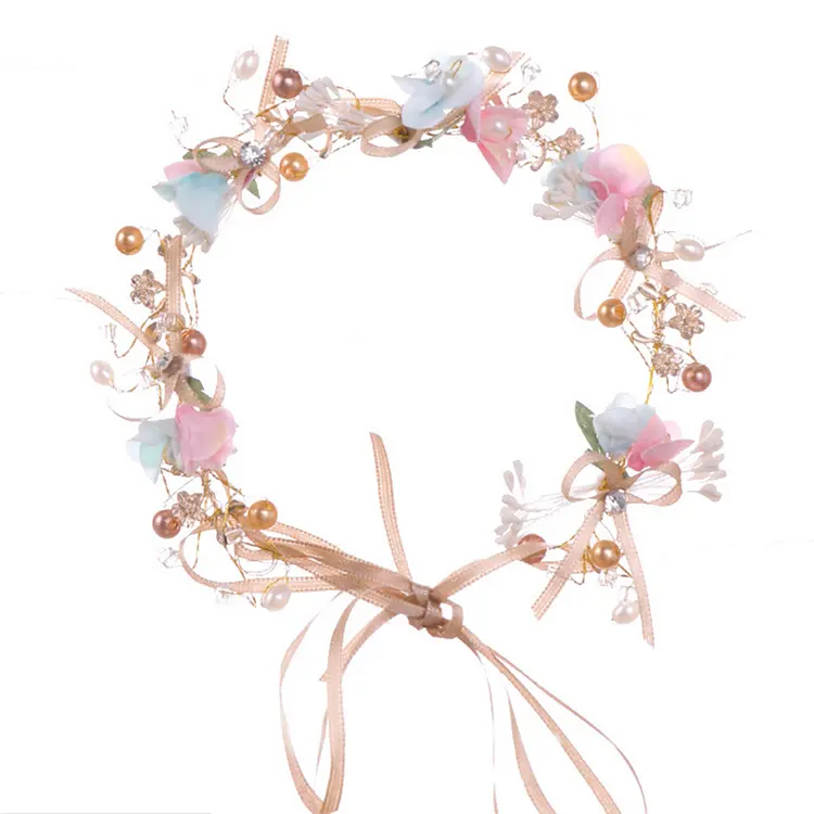 Wedding flower crown Floral Head Wreath bridal flower headband