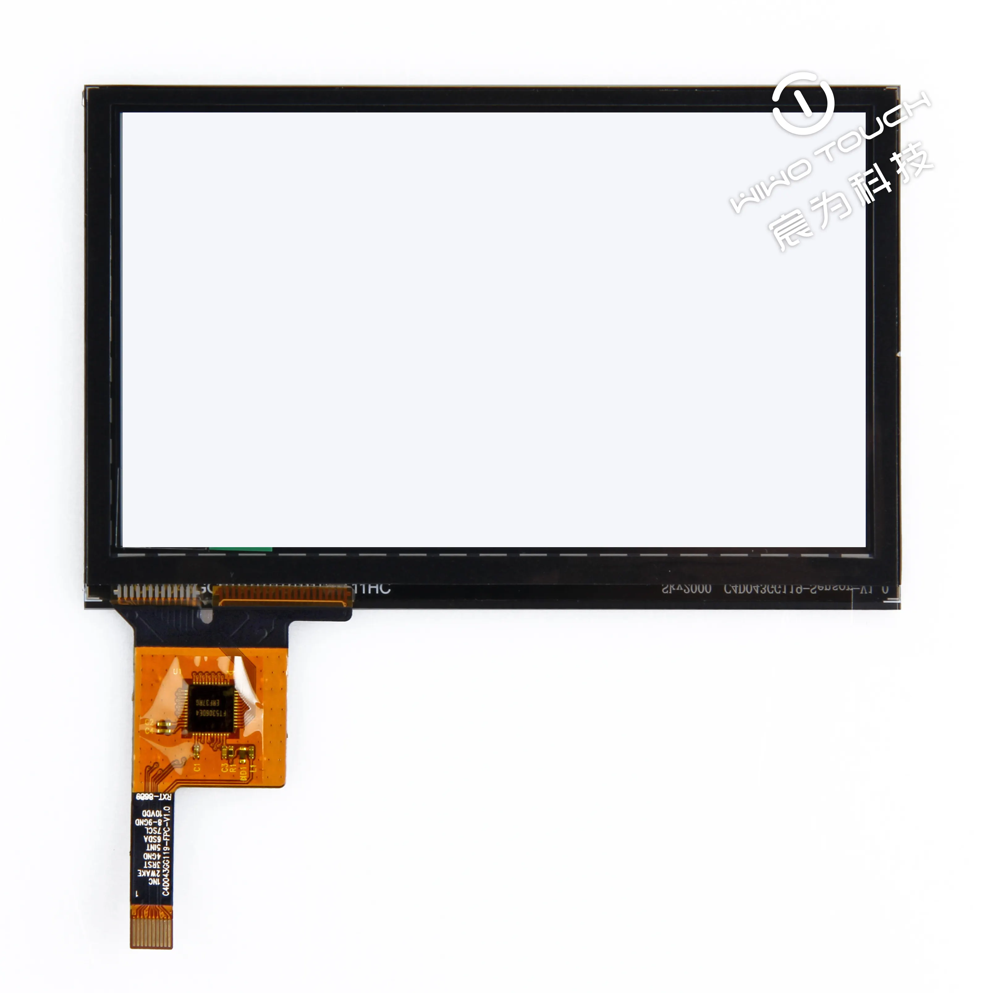 Personalizado previsto pcap multi touch panel de pantalla táctil de 4,3 pulgadas para tablet pc mid, android y windows