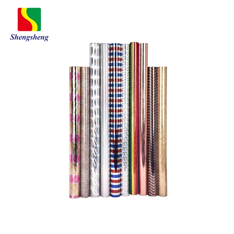 Supplying New Design Rainbow Multi Color Hot Stamping Foil Sheets For Paper And Plastic Plates