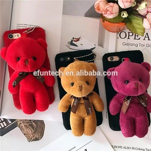 2017 vendita Calda del telefono mobile accessorio per la ragazza uso pelliccia di orso copertura del telefono mobile per il <span class=keywords><strong>iphone</strong></span> 6 s <span class=keywords><strong>plus</strong></span> caso - Product Image 1