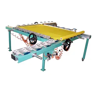 Semi-Automatic Manual Worm drive Mechanical Stretching Machine Easy to Operate with Pump Component for silk screen printing