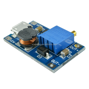DC DC تصعيد امدادات الطاقة الداعم MT3608 لاستبدال XL6009 المصغّر USB 2A قابل للتعديل 2-24V إلى 28V خطوة متابعة وحدة - Product Image 3