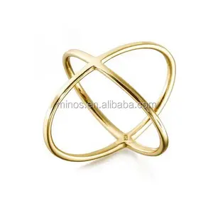 Double X Gold Vermeil Ring - The It Ring