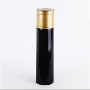 Hot selling 12 gauge double wall stainless steel vacuum flask shot gun shells thermal bottle water bullet gun customized