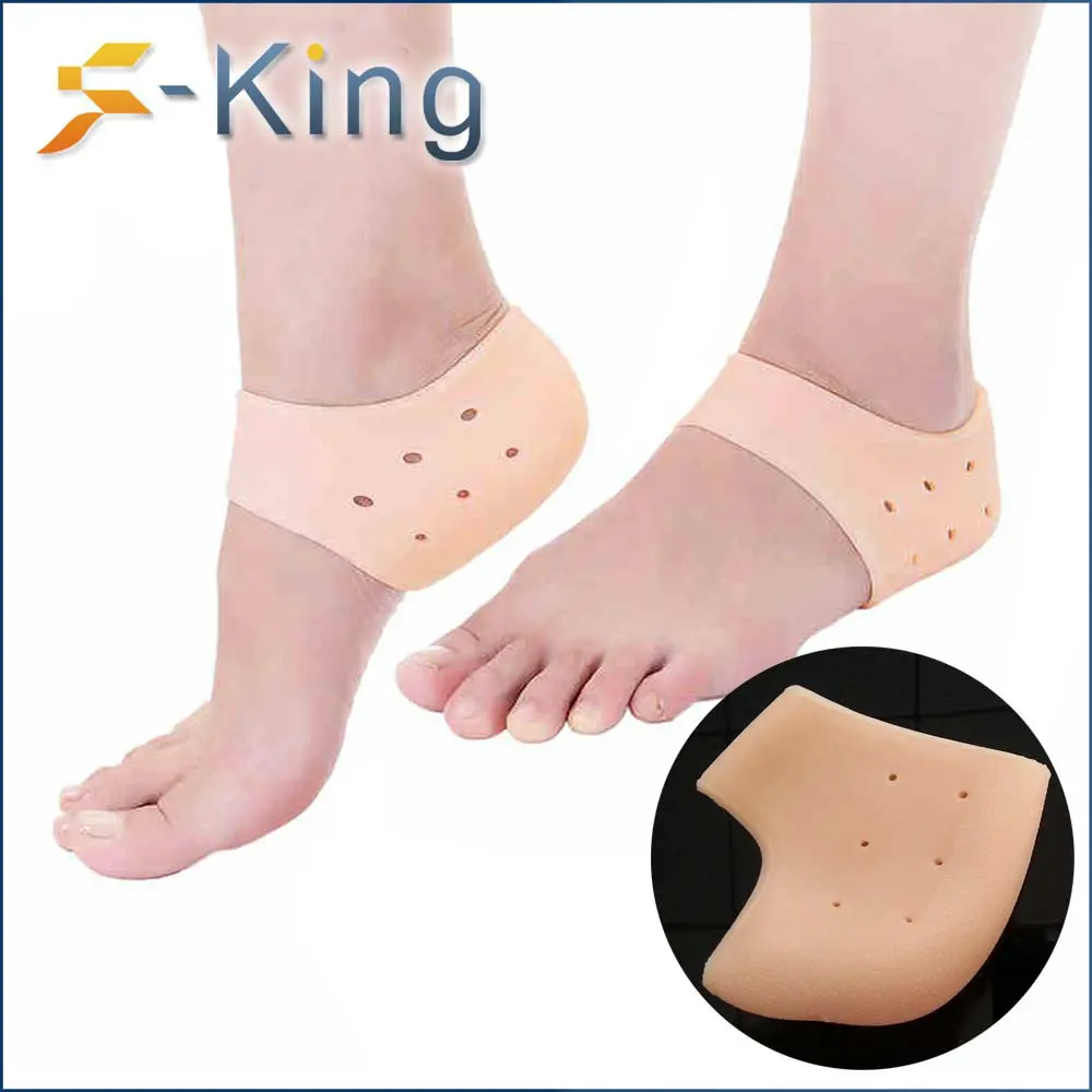 Silikon jel topuk ve ayak bileği kol ayakkabı topuk koruyucu için yastık pedi silikon çorap silikon yükseklik topuk astarı artırmak