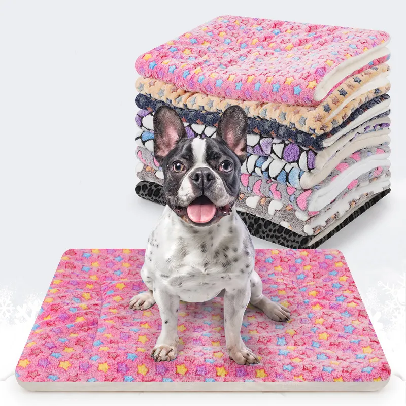 New Arrival Pet Mat Pad Sleeping Bed Dog Flannel Blanket Bed With 3D Printing Multi Colors Sizes
