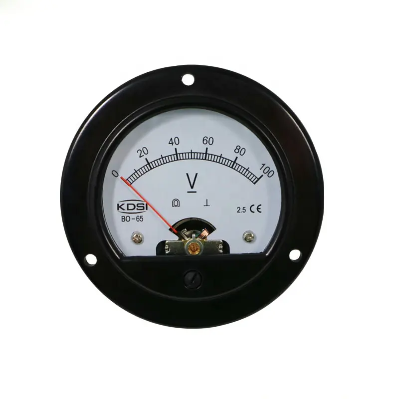 Hoge Kwaliteit Professionele Bo-65 DC100V Analoge Panel Ronde Voltmeter