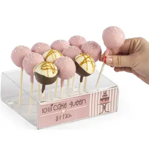 12 Slot Acryl Pop Cake/Lollipop Stand met Houder Teken