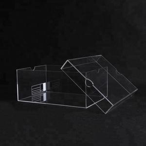 Clear Acrylic Shoe <strong>Display</strong> case <strong>Perspex</strong> Shoe Storage <strong>Box</strong> with Lid - Product Image 2