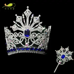 Großhandel Beauty Pageant Crown mit Zepter Custom Tiara