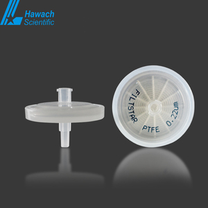 Filter Suntik Lab PTFE Hidrografi Steril 0,22um Multifungsi HPLC dengan Filter Serat Kaca 1um