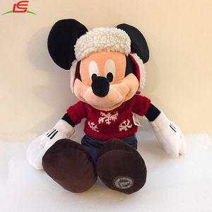 18 "Große Gefüllte Plüsch Mickey Maus Mit Winter Hut & Pullover - Product Image 1