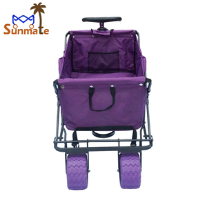 Cheap Price Collapsible Lightweight High Capacity <strong>Motorized</strong> Kids <strong>Wagon</strong> Hand Truck Wheel Barrow Handcart Trolley - Product Image 4