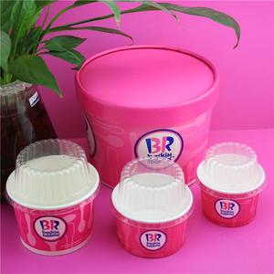 Coppe gelato a parete singola in 250ml 360ml 500ml formati da 1000ml coperchi di carta per animali domestici confezioni di gelato tagliatelle artigianato conservazione dello zucchero - Product Image 2