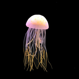 Poisson artificiel en silicone décoration d'aquarium flottant méduse artificielle pour réservoir d'aquarium - Product Image 4