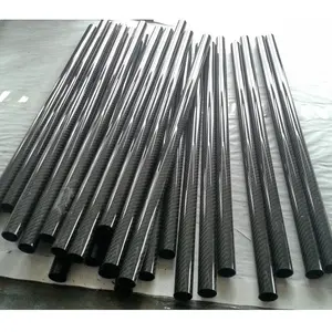 3k carbon fiber tubing poles, 3k tube en fibre de carbone, tubos de fibra de carbono