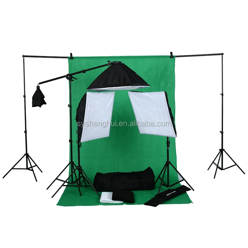 Photographic equipment five lambency lamp soft box set/studio suits