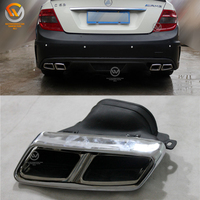 Kit carrosserie large style C63 AMG pour berline 4 portes Classe C W204 2012-2014, série noire, pièces automobiles
