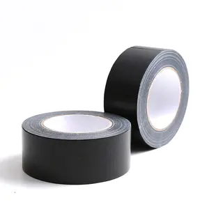 Custom printed logo heavy duty waterproof air conditioner silver black single sided cloth duct duck tape for sealing and packing