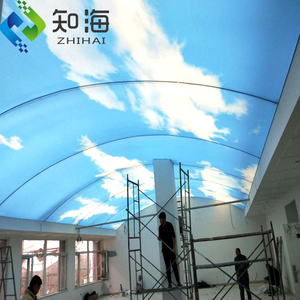 Zhihai ไฟเพดานรูปใบไม้ที่ไม่เหมือนใครเพดานพีวีซีโฆษณาที่มีคุณภาพสูงหรี่แสงได้อั<span class=keywords><strong>จ</strong></span>ฉริยะ - Product Image 3