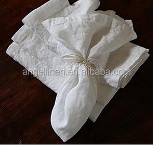 Serviettes en lin pur lavé à la pierre de couleurs unies pour mariage; vente en gros; vente au détail - Product Image 3