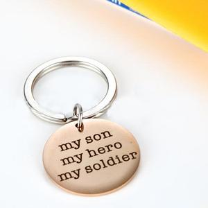LLavero de My Son, My Hero, My Soldier, militar, esposa, madre, hijo, regalo de Navidad, novio - Product Image 3