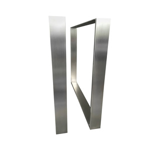 Popular <strong>Square</strong> <strong>Table</strong> Leg Brushed Stainless Steel Leg <strong>Coffee</strong> Dining <strong>Table</strong> - Product Image 2