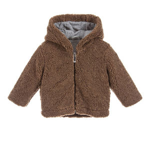Enfants vêtements usine personnalisée fermeture éclair jusqu'à <span class=keywords><strong>teddy</strong></span> fourrure <span class=keywords><strong>veste</strong></span> - Product Image 1