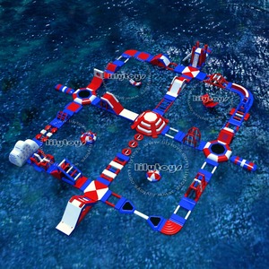 Crazy amusing inflatable water park, amusement park Equipment sea with SGS - Product Image 3