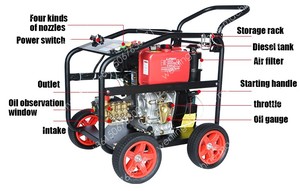 Nettoyeur haute pression 3600 Psi avec <span class=keywords><strong>moteur</strong></span> <span class=keywords><strong>diesel</strong></span> 10Hp pour le lavage et le nettoyage des voitures, des jardins et des rues - Product Image 5