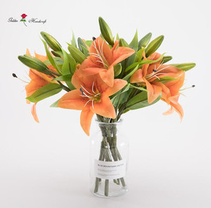 Vente chaude unique tige PU <span class=keywords><strong>fleur</strong></span> <span class=keywords><strong>fleur</strong></span> <span class=keywords><strong>de</strong></span> <span class=keywords><strong>lys</strong></span> ampoules - Product Image 2