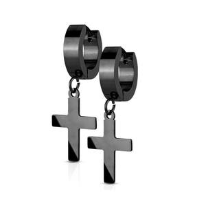 Pendientes de Aro con Trébol de Cuatro Hojas, Chapados en Oro de 18K, Resistentes al Agua, de Acero Inoxidable y Titanio, Geométricos, Modernos, para Mujer - Product Image 3