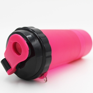 Bola de acero <span class=keywords><strong>inoxidable</strong></span> al por mayor de 650 ml botella de la coctelera de tres capas con mosquetón - Product Image 2