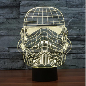 Ilusión mágica luz 3d visión nocturna Millennium Falcon 3d llevó la lámpara - Product Image 5