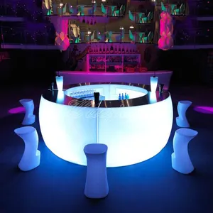 Glowing bar nachtclub möbel beleuchteten led bar zähler