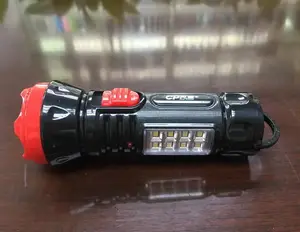 HOT Bán LED Sạc Đèn Pin LED TORCH 0.5 Wát LED Sạc Đèn Pin Với 8 Cái SMD LED SIDE LIGHT PA-3119
