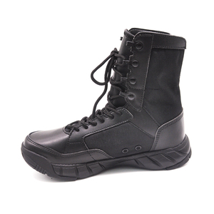Botas tácticas súper ligeras de cuero negro Arena, suela de EVA vibrantes antideslizantes, altura del tobillo, entrenamiento de invierno, senderismo, zapatillas para correr - Product Image 4