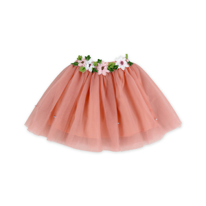 Calidad superior del bebé del recorte de manga corta Blusa con Romance Tulle falda niños 2 unidades ropa del bebé para partido - Product Image 4