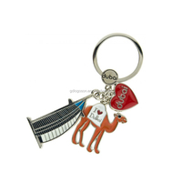 Porte-clés en métal souvenir de Chypre, fabrication sur mesure, forme de cheval, de mouflon, de vache, d'ours, de chameau