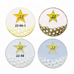 Custom Emaille Rose Patroon Leeg Golfbal Markers