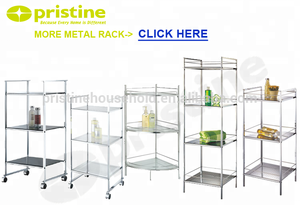 home storage <b>Shopee</b> OEM Modern Style Metal Bathroom Storage Rack Home Furniture Sale Organizer with Stand-Type Installation from Taiwan - Product Image 5