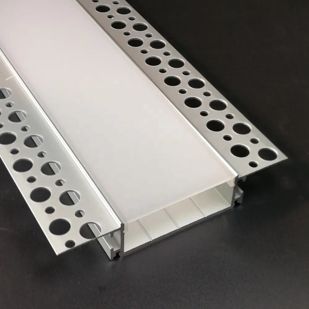 Oberfläche montage Led Trockenbau aluminium profil für led streifen und led U extrusion für einbau Wand oder decke licht