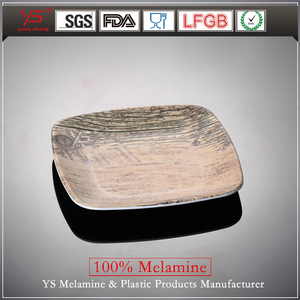 100% mélamine carré restaurant plaques plateau de <span class=keywords><strong>service</strong></span> en bois plaque en gros <span class=keywords><strong>marbre</strong></span> en plastique dîner plaques - Product Image 1