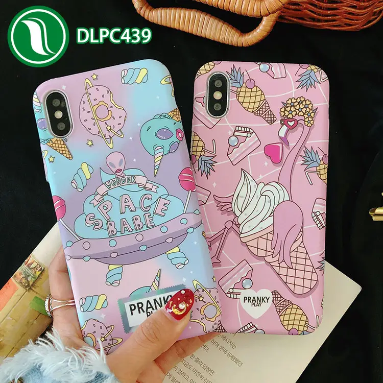 Sáng tạo thiết kế painted thiên thần cô gái bề mặt bên trong chảy embossed cứng phone case cho Iphone 7 Cộng Với