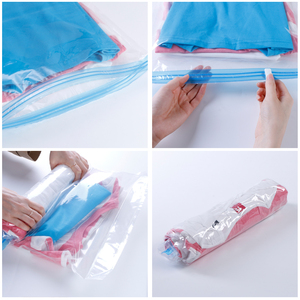 Fabbrica migliore di immagazzinaggio di vuoto sacchetto di plastica risparmio di spazio a mano rotolo di sacchetti per il viaggio - Product Image 5