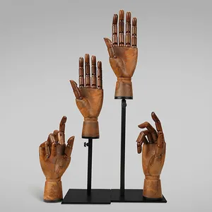 Verstelbare Mannequin Hout Gelede Hand Model Display