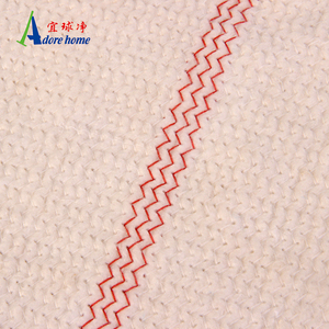 Panno Mop promozionale In cotone bianco su misura per pavimenti con toppa blu e foro al <span class=keywords><strong>centro</strong></span> - Product Image 3